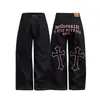Pantalones Deportivos Bordados Estampados Retro Hip-Hop Americano para Hombres y Mujeres, Nueva Marca de Moda Primavera y Verano Holgados Casuales Versátiles Largos