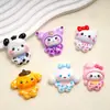 Nuevos Accesorios de Resina Versión Q de Sanrio para Dibujos Animados, Pegamento Cremoso para Manualidades, Hebilla de Zapato, Pegatina para Refrigerador, Llavero, Parche para Pasador de Pelo