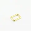 Dorado claro y plateado gun metal colgante galvanizado una pulgada de diámetro interior 2.6cm accesorios de herrajes para bolsos hebilla cuadrada fundida a presión hebilla de labio