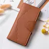Nova Carteira Longa Feminina 2025 Estilo Europeu e Americano Grande Capacidade Carteira Longa Botão de Renda Clutch Atacado