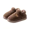 Novas Pantufas de Algodão Pelúcia Outono/Inverno 2026 para Mulheres Pantufas Simples para Casa Sola Grossa Antiderrapante Com Pelúcia Quente Pantufas de Algodão Masculinas