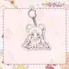 Llavero de Acrílico de Sailor Moon Tsukino Usagi de Dibujos Animados Lindo Colgante Creativo Accesorio de Llavero