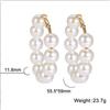 Pendientes de acero inoxidable y titanio para niñas, de gran venta transfronteriza entre Europa y Estados Unidos, con temperamento exagerado, estilo elegante, combinables con todo, en stock