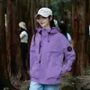 Cortavientos con Capucha Transfronterizo para Hombre y Mujer Primavera y Otoño 2026 Impermeable Cortavientos Resistente al Aceite Ropa de Montañismo para Exteriores Chaqueta Casual