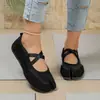 Zapatos de Ballet Deportivos de Moda de Verano 2026 con Punta Dividida y Correas Cruzadas, Zapatos Individuales Planos de Piel de Cerdo para Comercio Transfronterizo