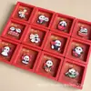 Imán para Refrigerador Panda Guochao Decoración de Año Nuevo Pegatina Magnética de Metal Atracción de Riqueza Colgante de Buena Suerte Regalo de Año Nuevo Recuerdo