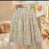Conjunto de Roupa Novo de Verão para Meninas 2026: Conjunto de Duas Peças com Saia Floral e Blusa de Manga Curta para Crianças, Roupa de Verão Estilosa