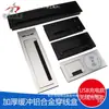 Aleación de Aluminio Decoración de Escritorio Tapa de Agujero para Cables Oficina Escritorio Mueble de TV Tira Amortiguadora Decoración Incrustada con Cerdas Caja de Paso de Cables