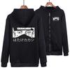 Sudadera con cremallera y estampado de patrón periférico de Naruto de Anime Nueva Exportación 2024 Manga Larga