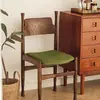 Silla de Comedor Retro de Lujo Ligero Francés Silla Corona de Madera Maciza Simple Nórdica para el Hogar Silla con Respaldo de Diseñador Moderna
