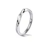 Anillo Mobius Tienda de Oro Mismo Estilo Anillos de Pareja Nudo Doble Estilo Ins Anillo Incrustado de Diamantes Anillo Sencillo Joyería
