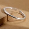 Pulsera de plata de ley 9999 pura todo va bien plata tailandesa pulsera de arco antiguo pulsera sólida de nicho regalo