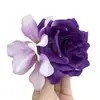 Nuevo Pin para el Cabello Morado Flor de Pura Pasión Atmósfera Trendy Estilo Festivo Pin Lateral Accesorios para el Cabello de Moda