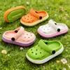 Chinelos Infantis Personalizados, Tamancos de Verão, Sapatos de Interior Desenho Animado para Meninos, Sapatos Fofos Respiráveis para Meninas, Exportação de Fábrica Novo