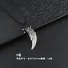 Colar Masculino Europeu e Americano Transfronteiriço Hip-Hop Retro Personalidade Pingente de Dente de Lobo Corrente Longa para Suéter Joia Pronto para Venda