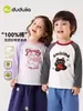 Colección de Camisetas para NiñasCamisetas de Manga Larga de Otoño Dudu para Niñas, Tops para Bebés Niñas, Ropa para Niñas, Ropa Infantil de Moda