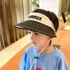 Sombrero de Sol para Niños Nuevo Estilo Verano Gorra Visera para Niños con Ventilador Sombrero de Sol para Niñas Anti-UV de Ala Ancha Protección Solar