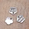 8mm 0.3g multicolor DIY aleación accesorios para joyería letra inglesa colgante hecho a mano