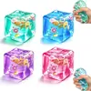 Copos de Nieve Cubitos de Hielo Agradables Cubitos de Hielo Juguete Squishy de Maltosa Juguete Squishy de Concha Marina Gadget de Alivio del Estrés de Rebote Lento