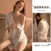 Estilo Xianyi Desejo Puro Camisa Boyfriend Pijama Sexy Simples Casual Feminino Verão Plus Size Cor Sólida Seda de Gelo Confortável Roupa de Dormir