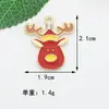 Accesorios para Joyería DIY Navidad Aleación Aceite Goteando Bastón de Papá Noel Ciervo Llavero Colgante Colgante
