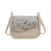 Bolso pequeño súper popular para mujer 2025, nuevo, de moda europea y americana, sencillo y atmosférico, bolso de hombro texturizado, pequeño bolso cuadrado para uso diario de nicho.