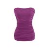Sexy Camisola sin Espalda sin Tirantes de las Spice Girls para Mujer Verano Ropa Interior Ropa Exterior Envolvente Pecho sin Tirantes Base Top Corto