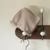 Ropa Coreana para Niñas, Cuello de Encaje, Patrón de Gofre, Mangas con Volantes, Mameluco de Bebé, Mono de Estilo Veraniego para Bebés