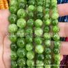 Vendas Diretas de Fábrica Otimizadas Contas de Wafer de Oliva Contas de Cristal Verde Flor Flutuante Verde Produtos Semi-acabados Acessórios para Joias DIY Atacado