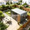 Casa Modular Pré-fabricada Espaço Cápsula para Estadia ao Ar Livre, Estrutura de Aço para Área Cênica, Fabricante de Cabine Maçã Montável Móvel