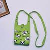 2024 Bolsa de Mão Mini de Tricô Guofeng Panda Bolsa de Celular Fashion Guofeng Bolsa de Ombro Bolsa Casual Versátil