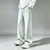 Conjunto de Moletom Masculino Moda Tendência Marca Simples Roupa Casual Masculina Gola Redonda Pulôver Solto Moletom Pesado Calça Casual