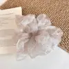Estilo Coreano Brilhante Strass Céu Estrelado Bolha Grande Intestino Elástico de Cabelo 2026 Novo Estilo Coreano High-End Elástico de Cabelo para Coque de Mulheres