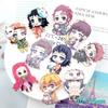Accesorios de Dibujos Animados de Anime Pasador de Fantasma Goma para el Cabello de Dibujos Animados para Niños Parche Acrílico de Kimetsu no Yaiba Clip Lateral Materiales