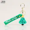 Nuevo Llavero de Coche de Papá Noel, Exquisito y Lindo Colgante de Bolsa de Pareja de Muñeco de Nieve de Dibujos Animados, Pequeño Regalo de Navidad
