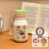 Nueva taza térmica de acero inoxidable 316, con un diseño creativo y artístico, perfecta para estudiantes, con un estilo de taza de leche portátil, lindo y adorable.