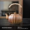 Tetera para Cocinar con Estufa de Leña, Asa Cálida para Té, Olla con Asa Lateral, Cerámica Gruesa Tipo Mochila Retro, Juego de Té Simple, Hervidor de Agua, Elaboración de Té al Estilo Chino
