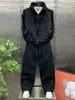 Otoño e invierno retro americano chaqueta con capucha de cárdigan de dos piezas de imitación con doble cremallera para hombre, moderna, holgada, pantalones largos, traje casual