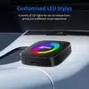 Caja AI Inalámbrica Carplay Transfronteriza con Luces de Colores Conectividad Máquina-Coche Android 12 Cxz715B