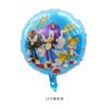Nuevo erizo Sonic de aluminio globo transfronterizo Sonic globo inflable redondo de dibujos animados globo de aluminio