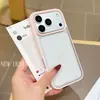 Funda de Teléfono Acrílica Transparente de Dos en Uno Color Caramelo para iPhone 16, Adecuada para iPhone 17 Pro Dopamina