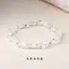 Pulsera de Piedra Natural Original con Cuentas Irregulares, Diseño Único de Verano con Cristal de Cabello de Colores y Piedras Trituradas de Forma Aleatoria