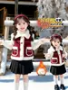 Elegante Chaleco Grueso de Lana de Cordero para Niñas Otoño/Invierno, Chaleco Bebé Estilo Nuevo 2026 con Forro de Felpa, Ropa de Abrigo de Invierno para Niños