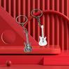 Pingente Musical Criativo Transfronteiriço Design de Nicho Pendurador de Sacola de Presente Chaveiro de Guitarra de Metal Pintado Bolsa Versátil