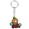 Plantas Transfronterizas Contra. Llavero de Zombies Dibujo Animado PVC Goma Suave Llavero Colgante para Mochila Accesorios Decoraciones DIY