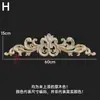 Dongyang Tallado en Madera Estilo Europeo Calcomanía Accesorios para Muebles Flores para Puertas de Madera Tallado Fino Calcomanías para Puertas de Gabinete Flores para Cabeceras Calcomanías de Madera Maciza Decoración