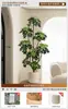 Planta Verde Artificial Spathiphyllum, Planta Verde Falsa de Lujo de Gama Alta para Interior Sala de Estar, Planta en Maceta, Adorno Decorativo Realista para el Piso