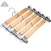 Ventas Directas de Fábrica Perchas de Madera Maciza Tienda de Ropa Perchas de Madera Maciza al por Mayor Percheros para Pantalones de Madera Maciza Perchas de Madera 32cm Almacenamiento