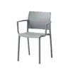 Silla Nórdica de Plástico con Respaldo Silla Gruesa para Mesa de Comedor Silla Simple para Escritorio Apilable para Hogar Apartamento Pequeño Silla de Comedor
