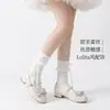 Meias Largas Respiráveis para Primavera e Verão, Meias Lolita Estilo Ballet Doces para Mulheres, Combinadas com Sapatos Pequenos de Couro, Meias JK de Alta Qualidade com Laço